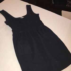 Diane von Furstenberg blue pocket dress